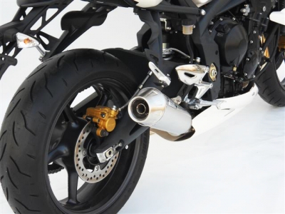 TRIUMPH STREET TRIPLE 675 LOW MOUNTED SILENCER