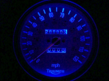 LED Conversion Kit for speedomoeter and tachometer for the new Triumph Bonneville America and Speedmaster