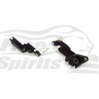 Photos are for reference only  Reclining pedals kit for Triumph Tiger 1200 & Tiger Explorer (Black)