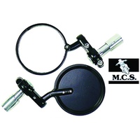 Sussex Bar End Mirrors - Pair Black