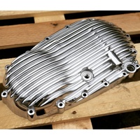 Ribbed Clutch Cover for Water Cooled Models  Polished / Black