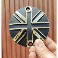 Points ACG Cover/Badge - Union Jack - 2 Tone Brass & Black