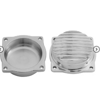Finned EFI Carb Tops Contrast Cut Polished