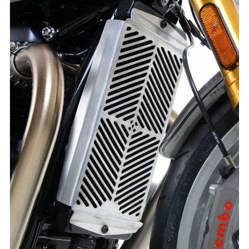 R&G Stainless Steel Radiator Guard for Liquid Cooled Triumphs (T120, Street Twin, Street Cup, Thruxton 1200/R & Speed Twin)