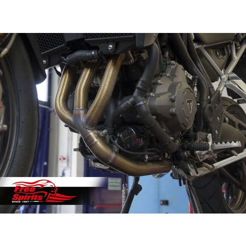 De-catalysed manifold for Triumph Tiger 900 and 850 Sport