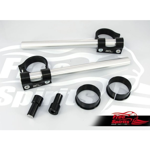 Clip ons for fork diameter 52/54 mm for Triumph Thruxton R and Speed Triple 1050