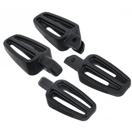 Ranger Foot Pegs - Full Set Rider and Passenger Pegs - Black or Polished
