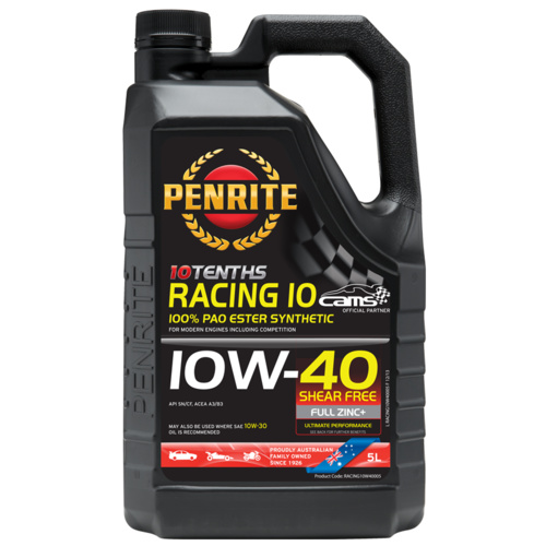 Penrite 10 Tenth RACING 10W-40 (100% PAO ESTER)