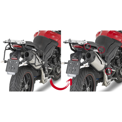 GIVI Side Mounts for the Tiger 1050 13 - 16GIVI Side Mounts for the Tiger 1050 13 - 16