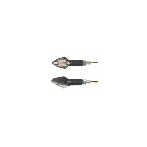 Carbon Fibre effect LED Motorcycle Indicators