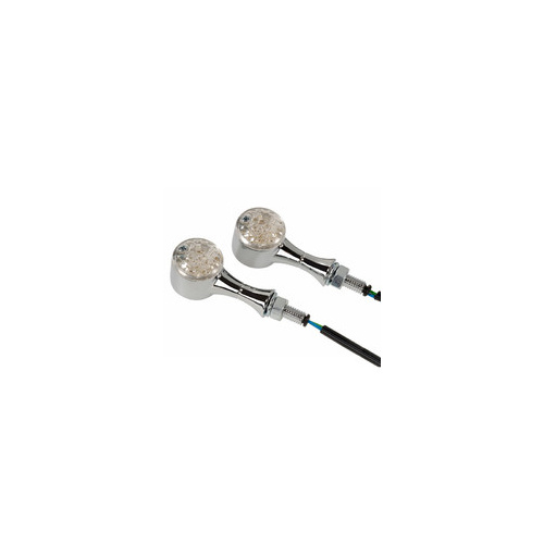 Metal LED Chrome Triumph Indicators PAIR