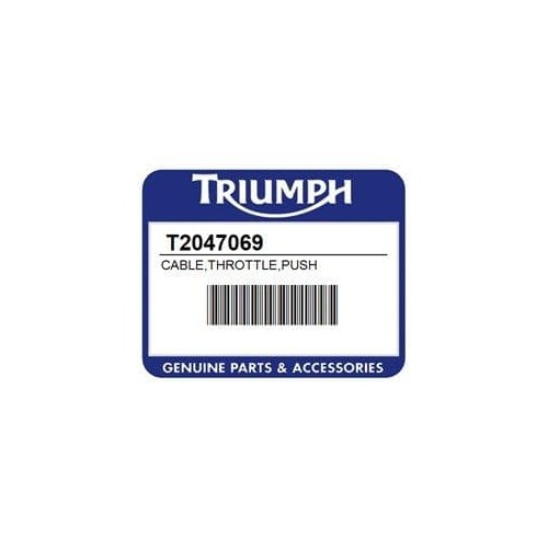  T2047069 Triumph Speed Master Push  Throttle Cable